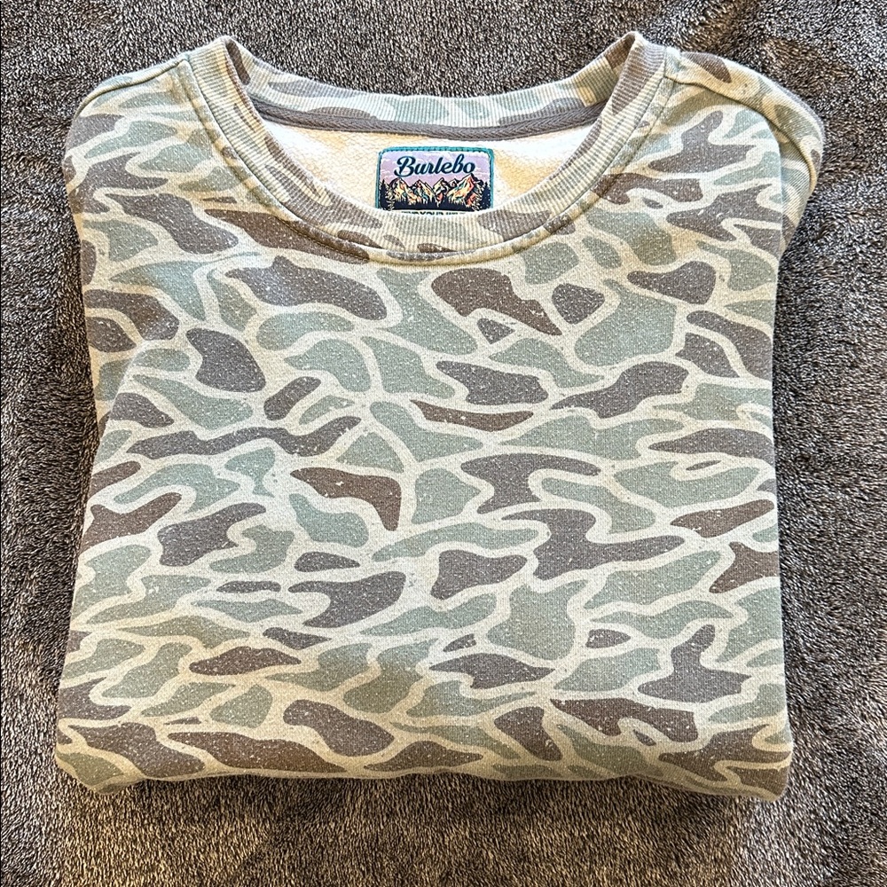 Burlebo Camo Crewneck Sweatshirt